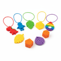 Colorful chewable silicone sensory necklaces for kids in various shapes
