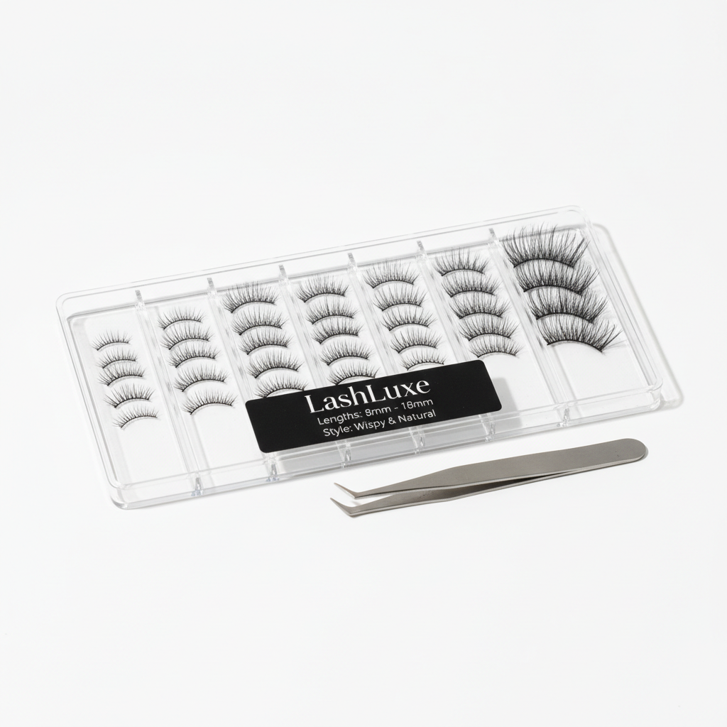 GlowVane TrueCurve eyelash clusters in Winkie style 8-18mm tray