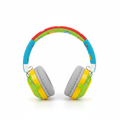 Colorful kids noise-canceling headphones with soft padded ear cups