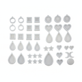 Resin jewelry silicone mold set with ring, earring, pendant and charm molds